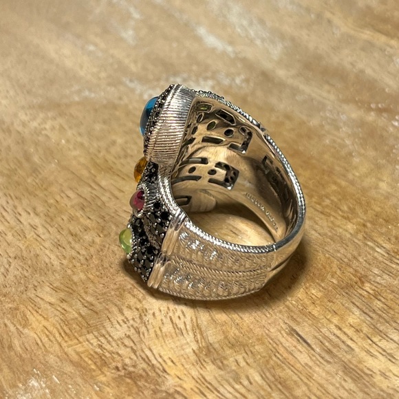 Judith Ripka Sterling Black Spinel & Multi-Gemstone Ring - Picture 8 of 16